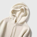 Celia - Women's Cashmere Ribbed Hooded Pullover