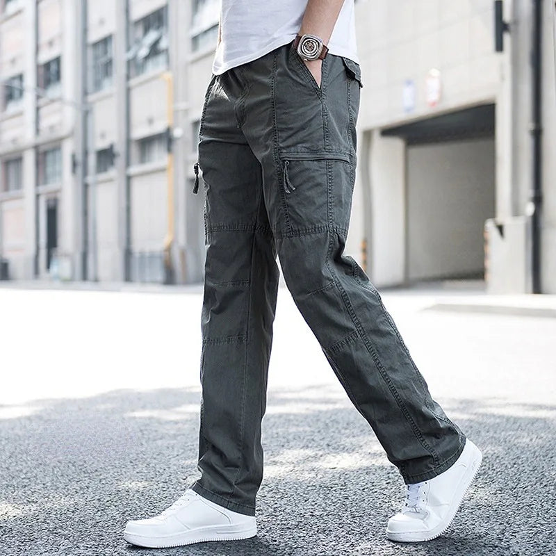 Declan - Men's Cargo Pants with Stretch Waistband