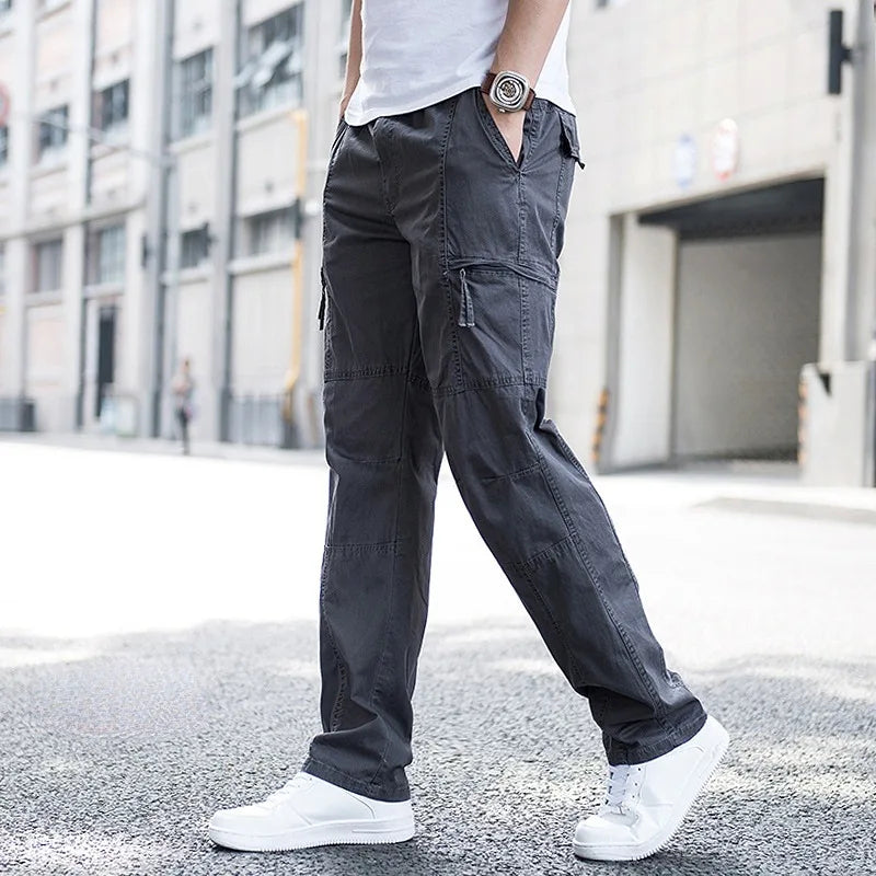 Declan - Men's Cargo Pants with Stretch Waistband