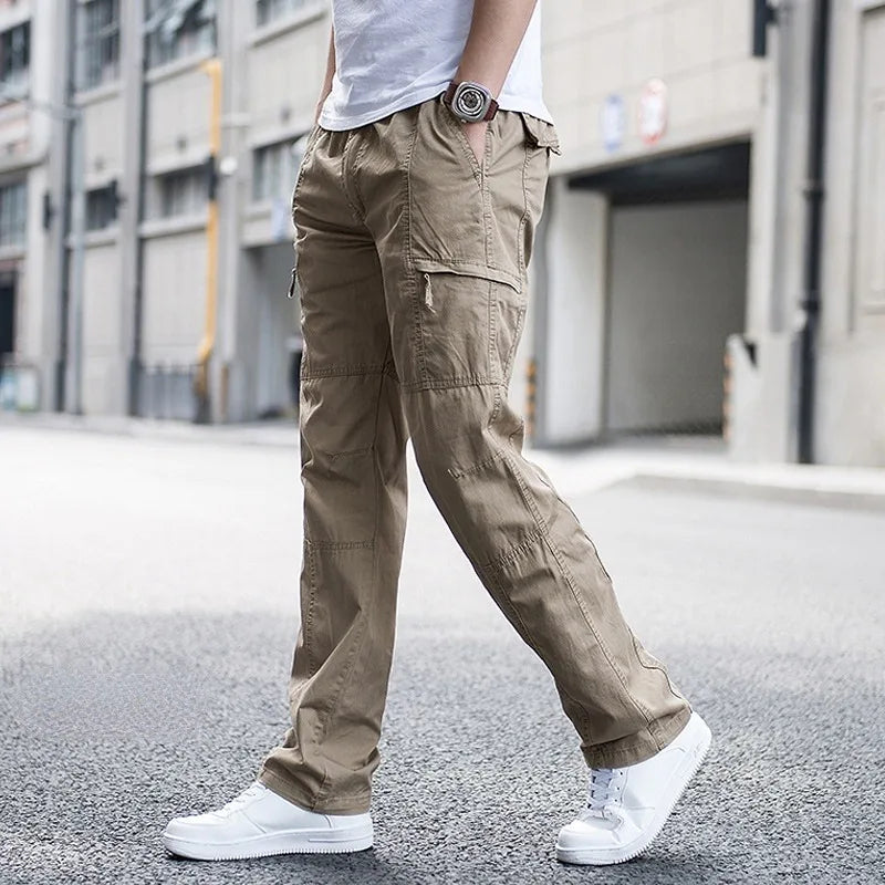 Declan - Men's Cargo Pants with Stretch Waistband
