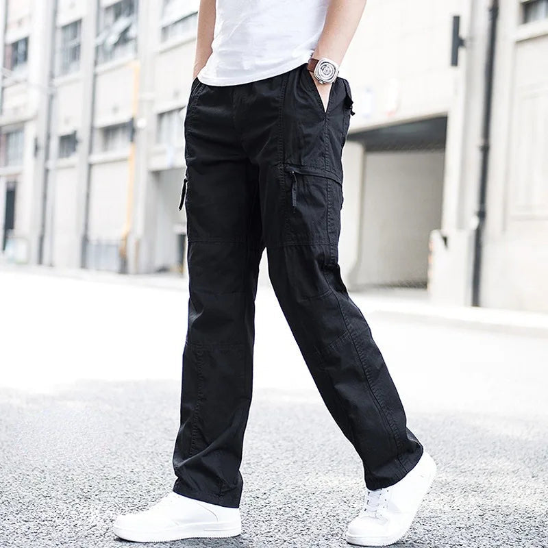 Declan - Men's Cargo Pants with Stretch Waistband
