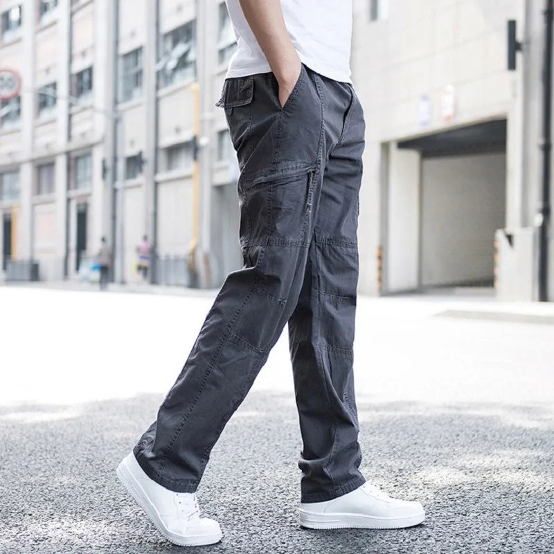 Declan - Men's Cargo Pants with Stretch Waistband
