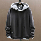 Devin - Men's Two-Tone Relaxed Fit Zip Front Hoodie 3