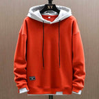 Devin - Men's Two-Tone Relaxed Fit Zip Front Hoodie 4