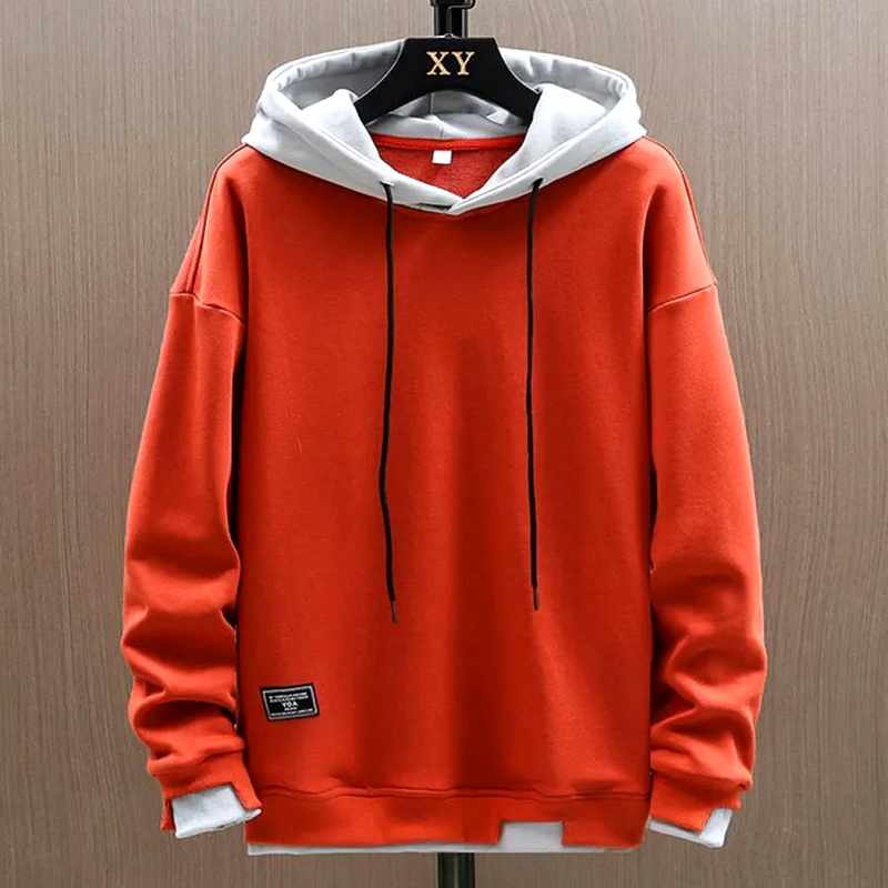 Devin - Men's Two-Tone Relaxed Fit Zip Front Hoodie 4