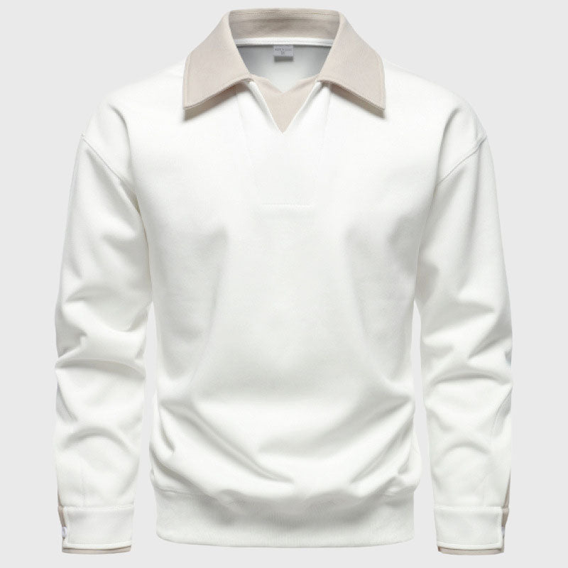 Dimitri  - Men's Spread-Collar Pullover Sweatshirt