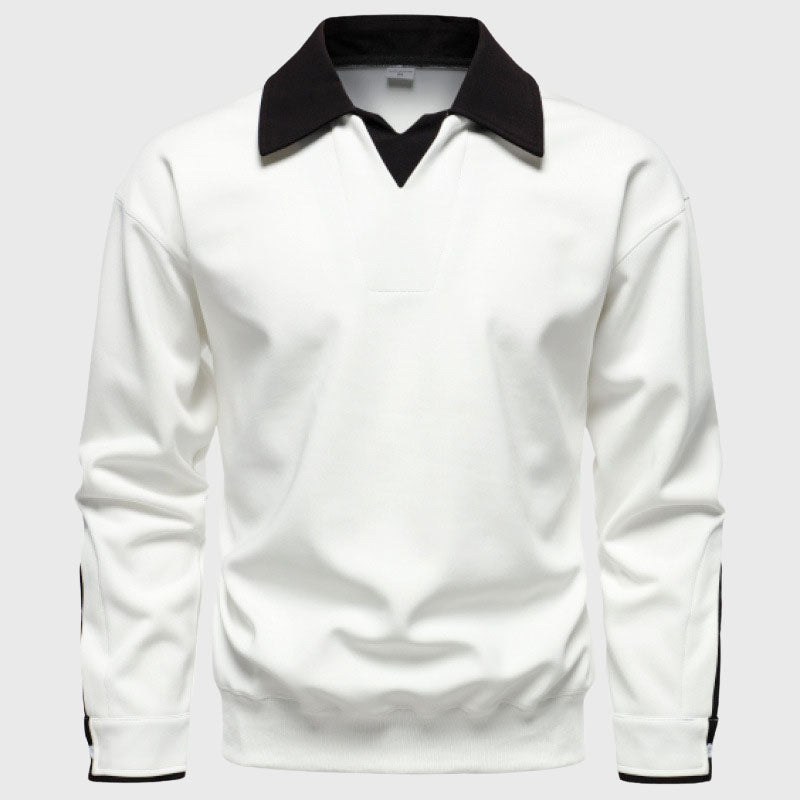 Dimitri  - Men's Spread-Collar Pullover Sweatshirt
