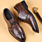 Dionisio - Men's Buckle-Strap Leather Loafers