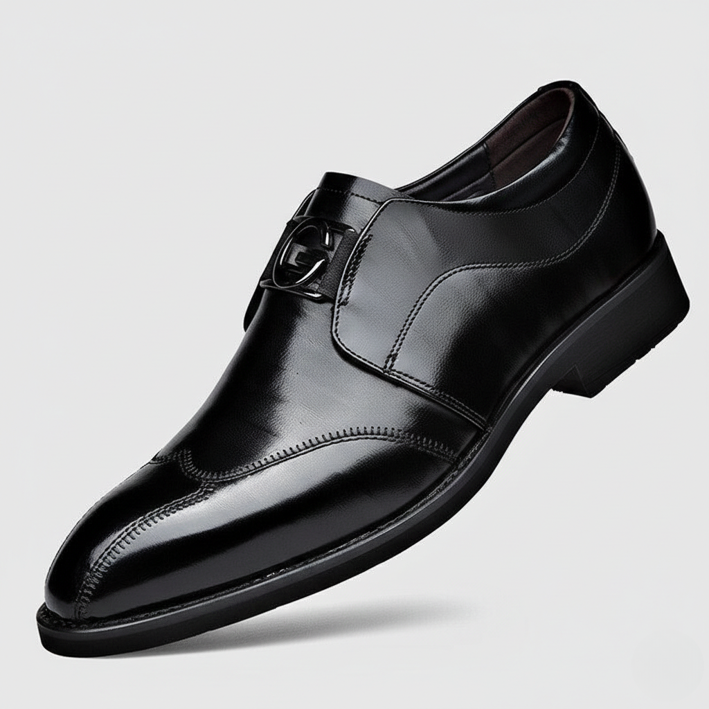 Dionisio - Men's Buckle-Strap Leather Loafers