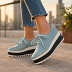 Elowen -Women's Lace-Up Platform Sneakers