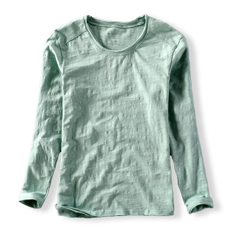 Enzo - Men's Lightweight Crewneck Long-Sleeve Shirt
