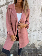 Erin - Women's Notch Lapel Button-Front Coat