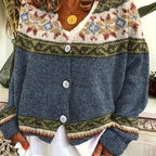 Eve - Women's Fair Isle Button-Front Cardigan