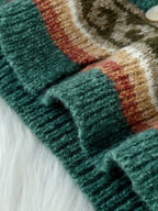 Eve - Women's Fair Isle Button-Front Cardigan