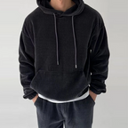 Everard - Men's Ribbed Oversized Hoodie with Kangaroo Pocket