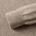Everett - Men's Quarter-Zip Stand-Collar Ribbed Sweater