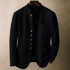 Finnegan - Men's Wool Stand-Collar Button-Front Jacket