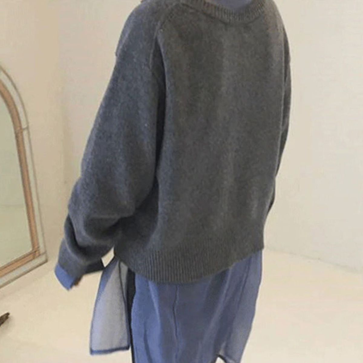 Hazel - Women's Collared Cashmere Cardigan with Ribbed Cuffs