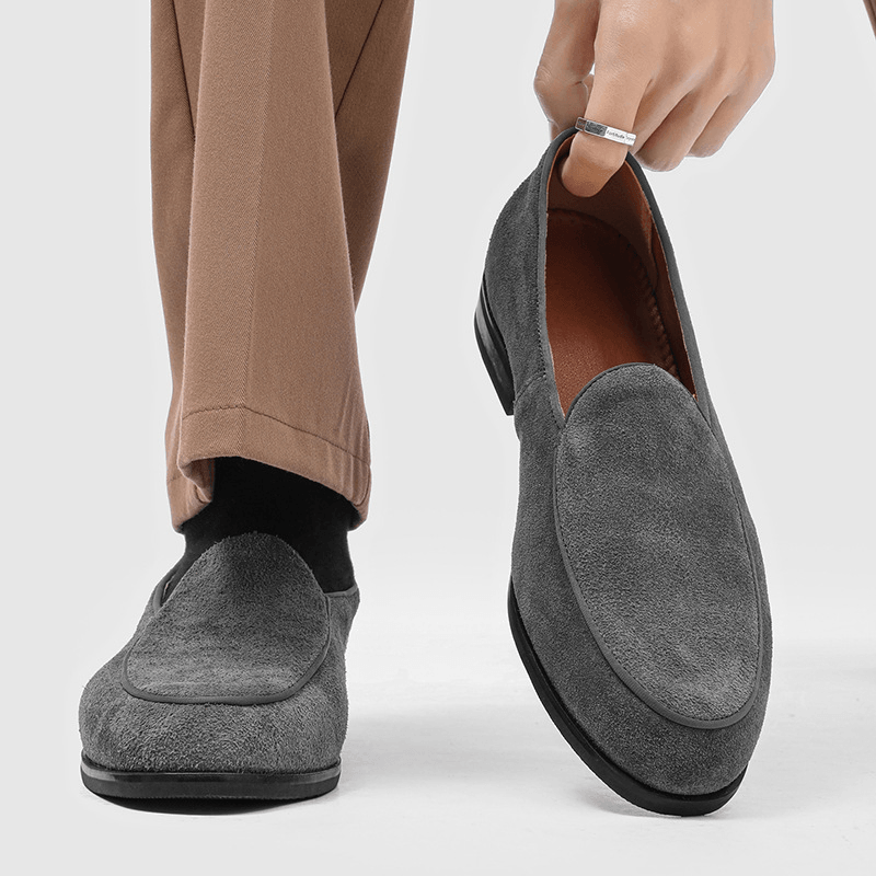 Henrik - Men's Microsuede Slip-On Loafers