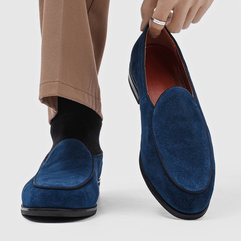 Henrik - Men's Microsuede Slip-On Loafers