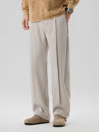 Jett - Men's Pleated Straight-Leg Trousers