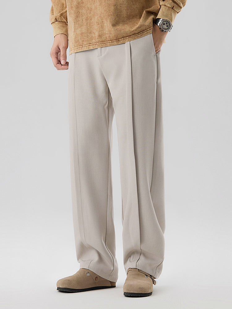 Jett - Men's Pleated Straight-Leg Trousers
