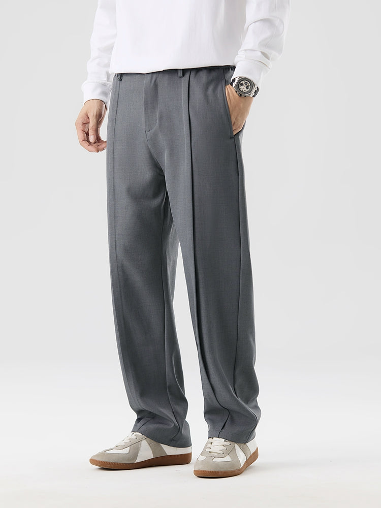 Jett - Men's Pleated Straight-Leg Trousers
