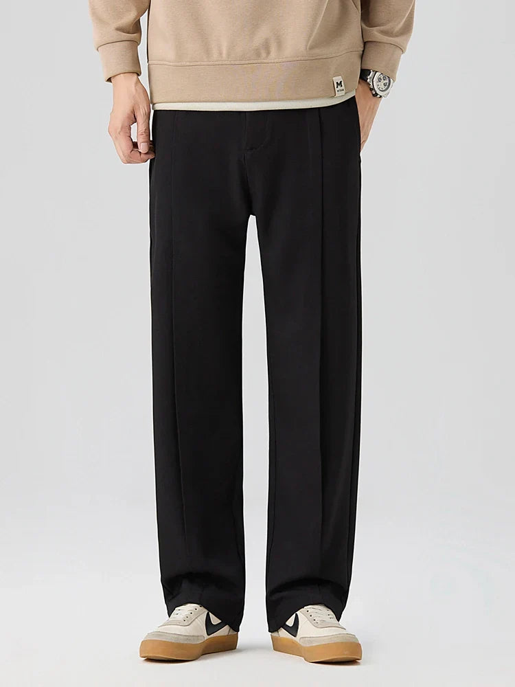 Jett - Men's Pleated Straight-Leg Trousers
