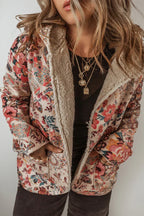 Jhonna - Women's Patterned Blazer with Sherpa-Lined Interior