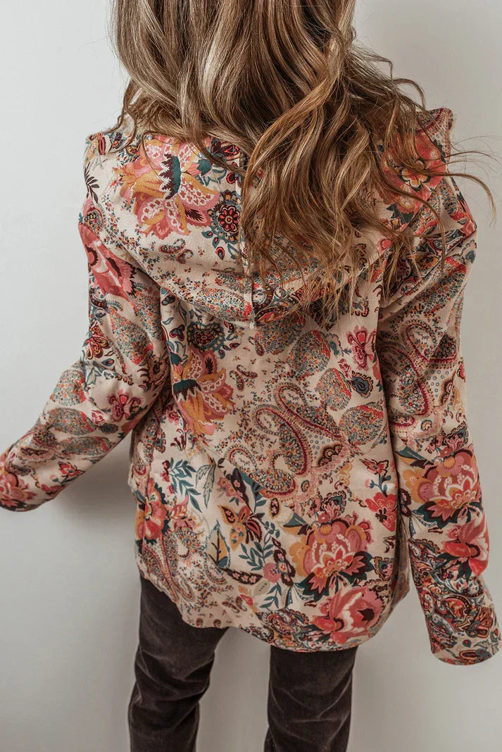 Jhonna - Women's Patterned Blazer with Sherpa-Lined Interior