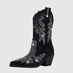 Juliet - Women's Embellished Western Ankle Boots