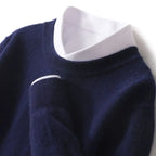 Julius - Men's Cashmere Blend Crewneck with Ribbed Trim