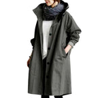 Karla - Women's Oversized Hooded Long Lightweight Jacket 2