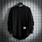 Ledger - Men's Relaxed Crewneck Pullover with Extended Hem