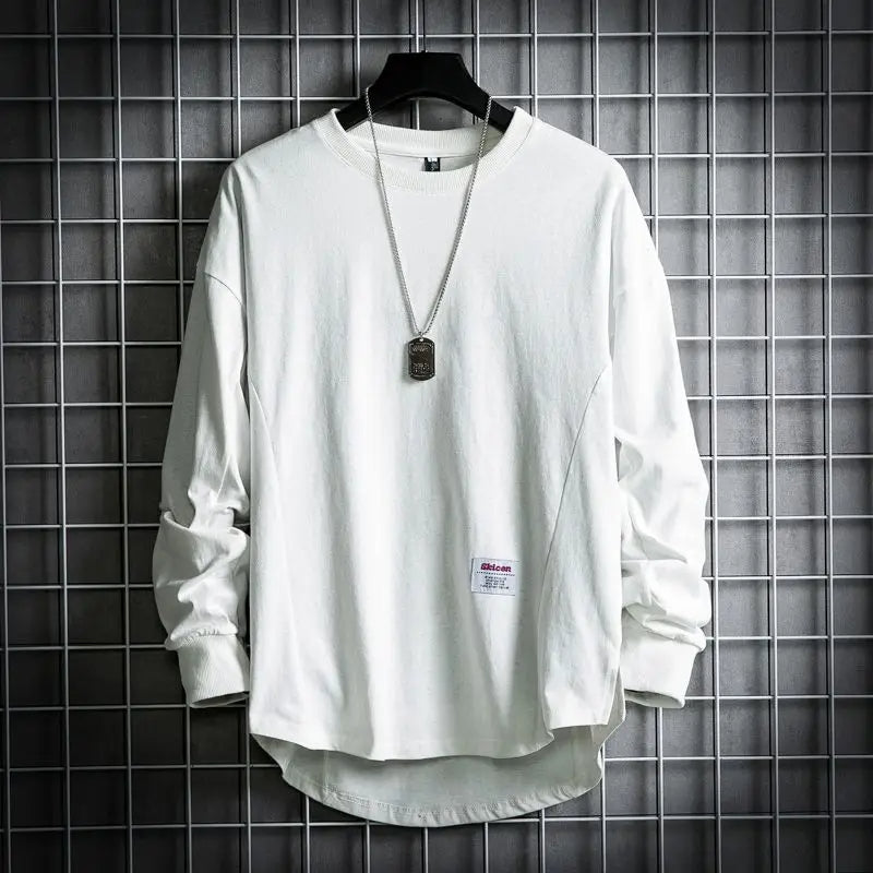 Ledger - Men's Relaxed Crewneck Pullover with Extended Hem