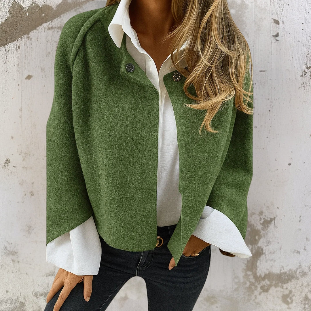 Lenora - Women's Open-Front Draped Cardigan