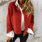 Lenora - Women's Open-Front Draped Cardigan