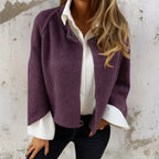 Lenora - Women's Open-Front Draped Cardigan