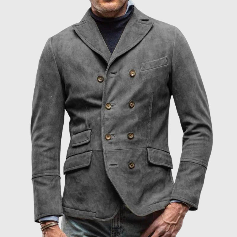 Lucan - Men's Double-Breasted Notch Lapel Sport Coat