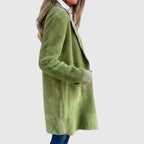 Marlene - Women's Relaxed Long Cardigan with Ribbed Cuffs