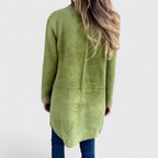 Marlene - Women's Relaxed Long Cardigan with Ribbed Cuffs