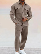 Matthew - Men's Two-Piece Utility Shirt and Pant Set