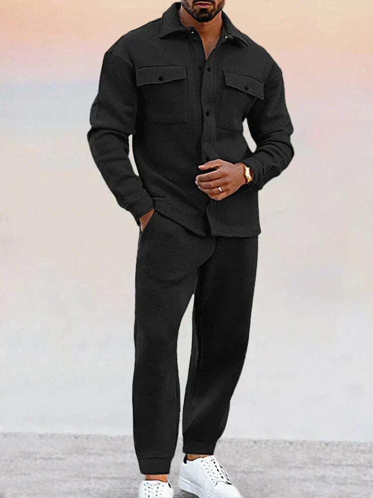 Matthew - Men's Two-Piece Utility Shirt and Pant Set