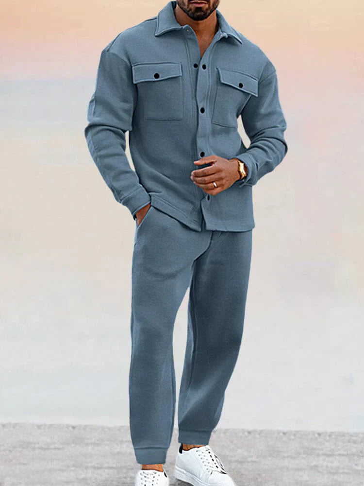 Matthew - Men's Two-Piece Utility Shirt and Pant Set