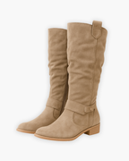 Mia - Women's Knee-High Boots with Side Zip