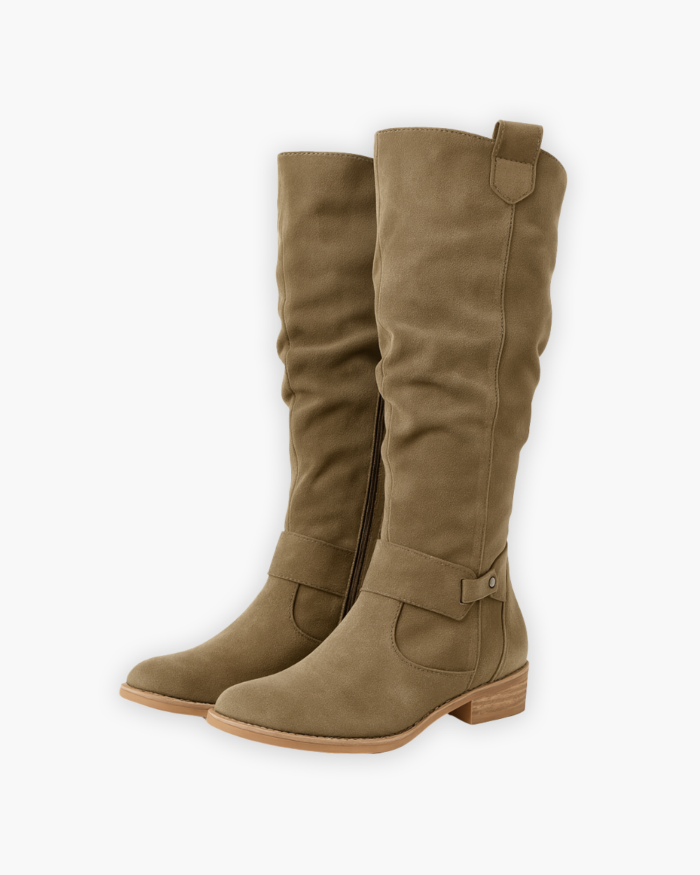 Mia - Women's Knee-High Boots with Side Zip