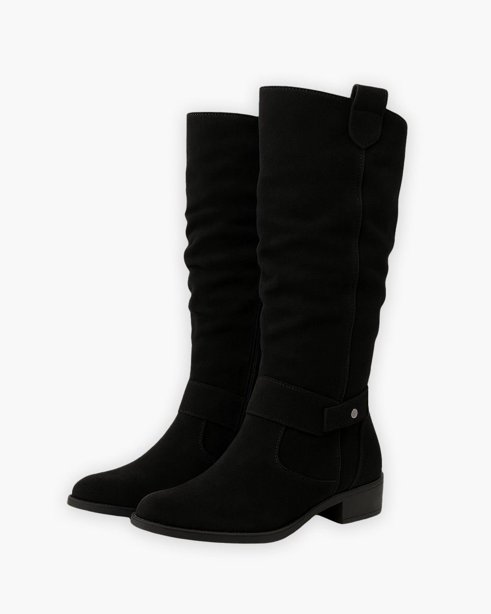Mia - Women's Knee-High Boots with Side Zip