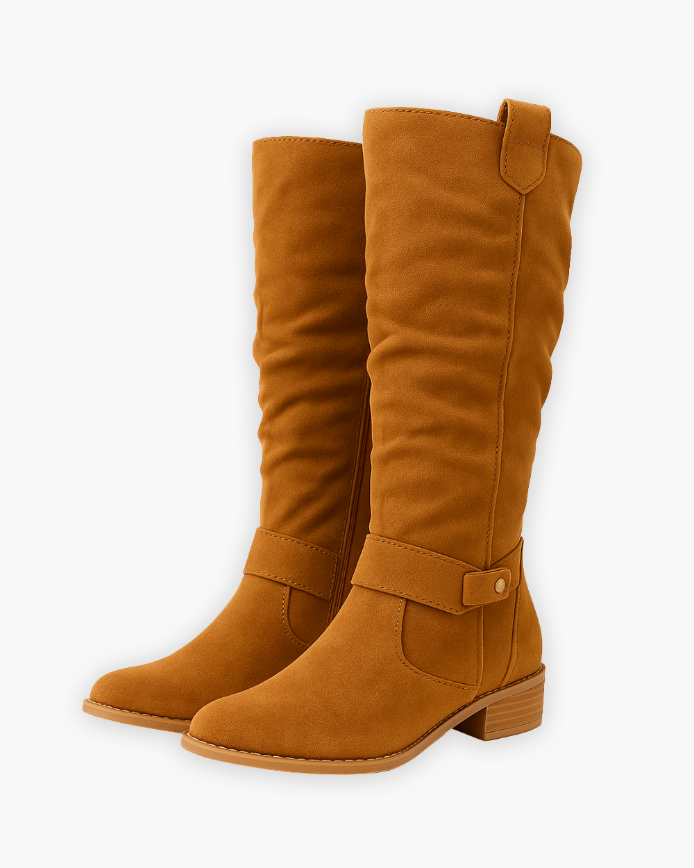 Mia - Women's Knee-High Boots with Side Zip