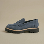 Mireya - Women's Suede Loafers with Chunky Lug Sole