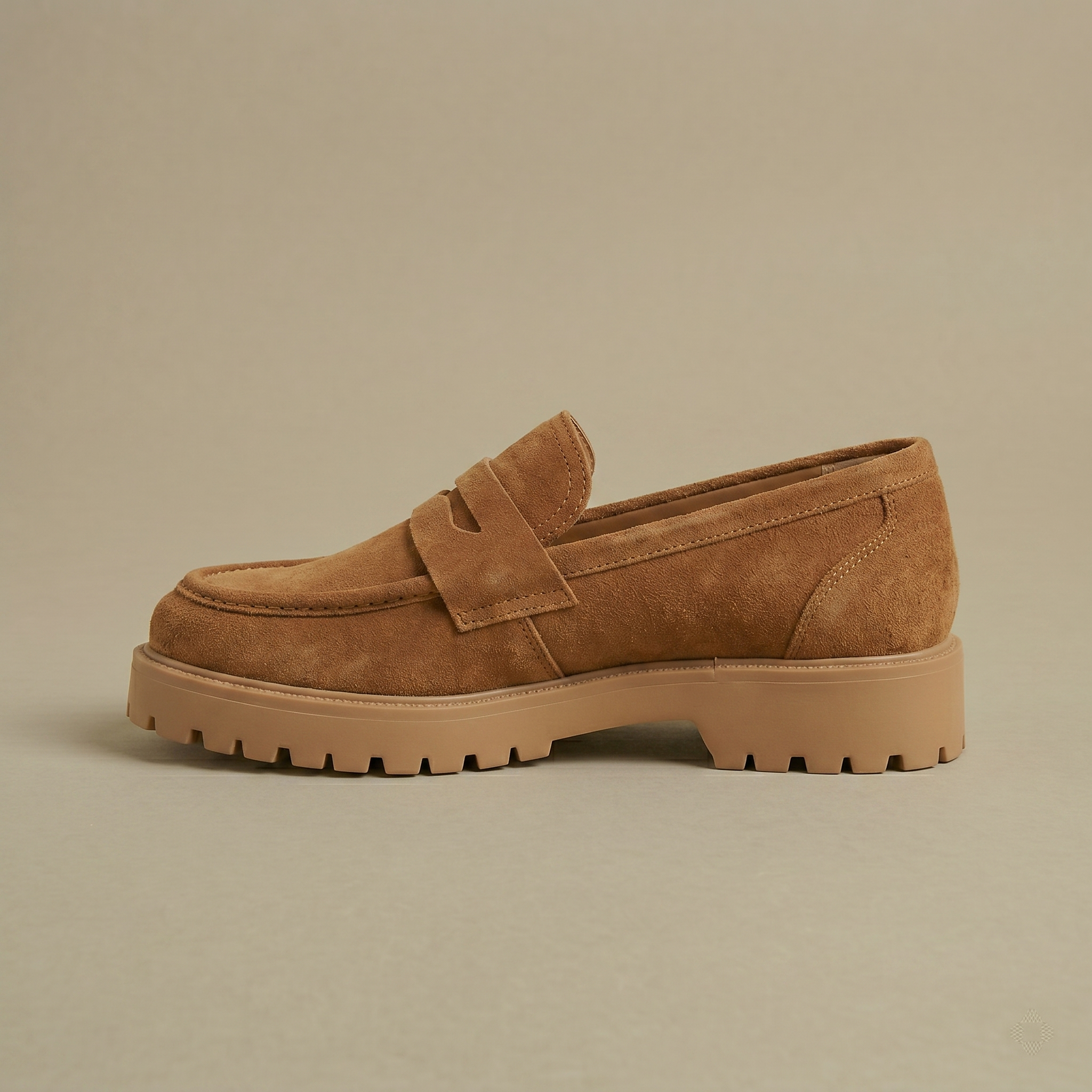Mireya - Women's Suede Loafers with Chunky Lug Sole